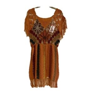 Brazilian Crochet Tunic/Cover Up/Mini Dress